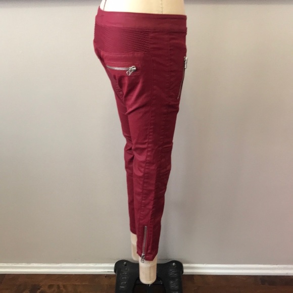 Isabel Marant puor H&M Red Motorcycle Pants NWT - Picture 4 of 8